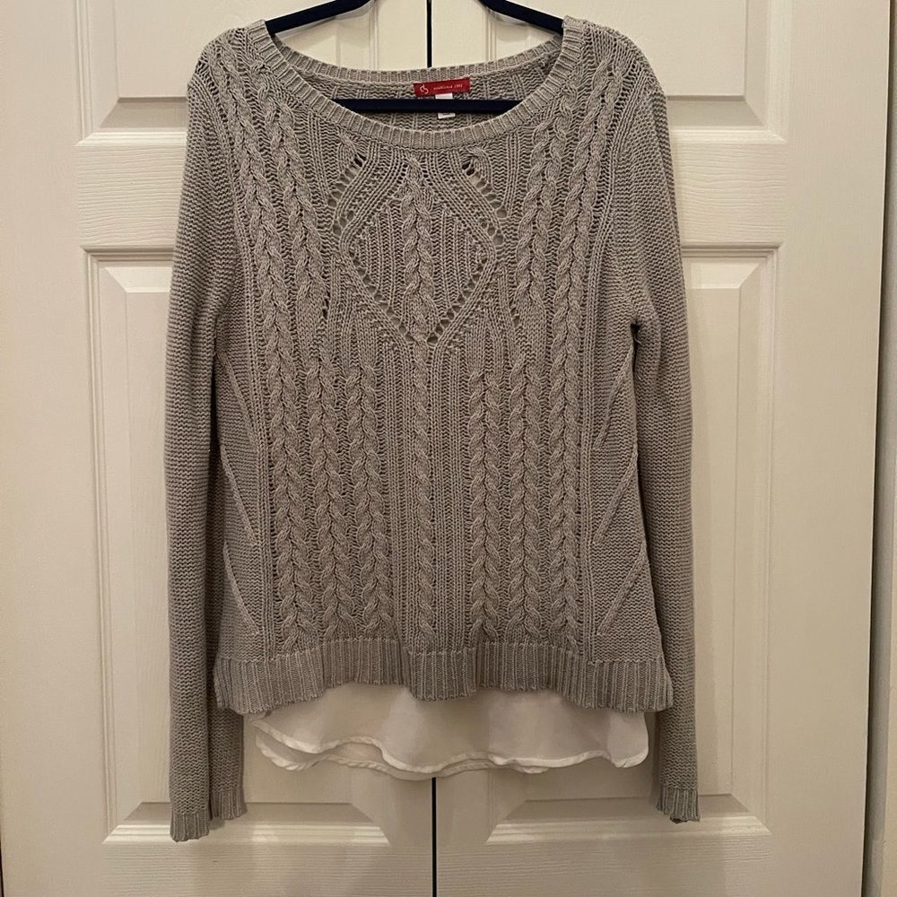 Dressbarn double layered sweater